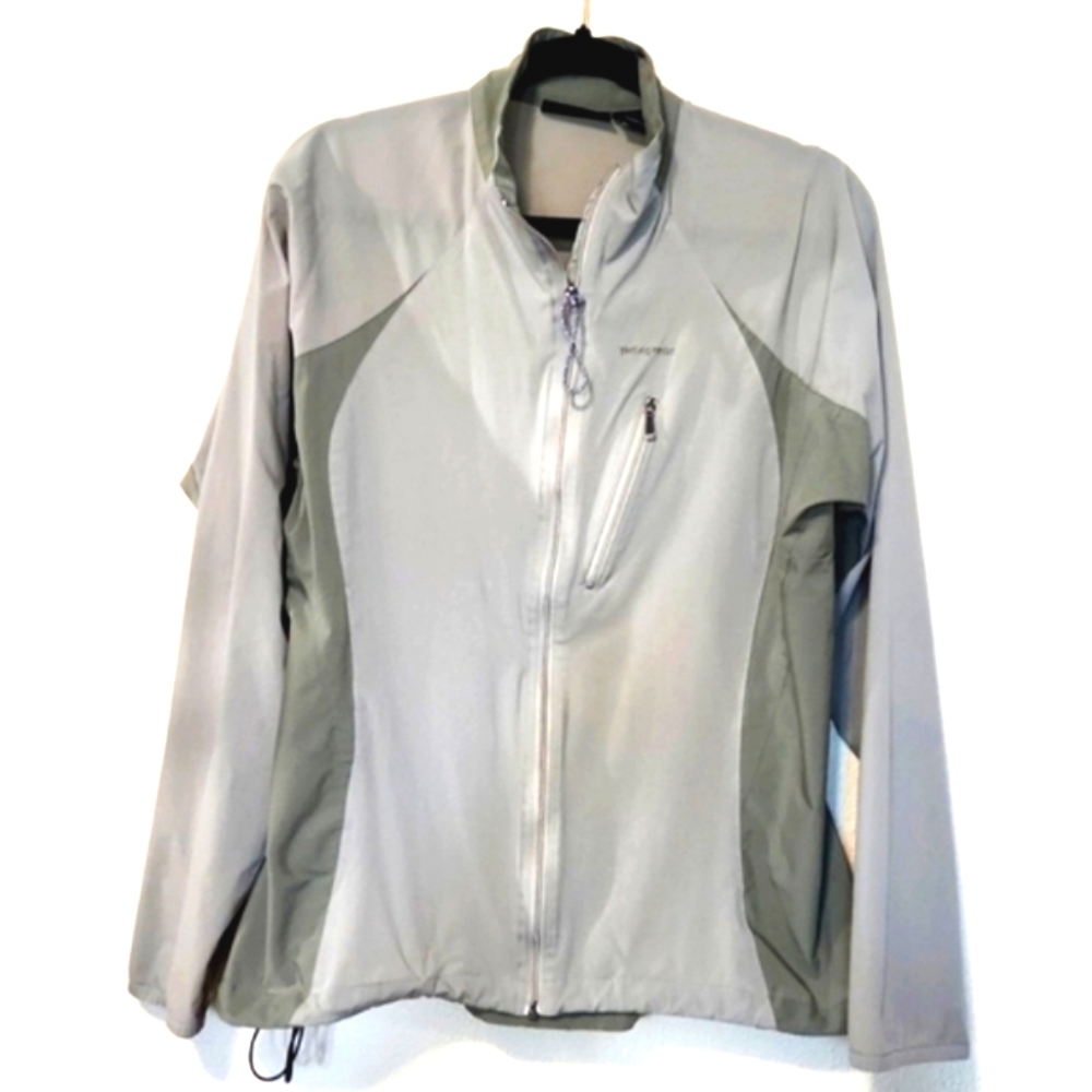Patagonia Full Zip Mock Neck Lightweight Sage Green Jacket Size Large
